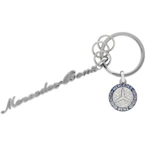N�glering Original - Mercedes-Benz Logo - S�lv & bl�