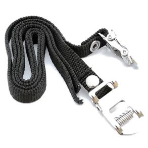 Toe clips stropper Sort - Simson - Lngde 50 cm / 2 stk