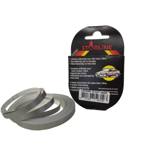 Stafferingstape - Slv 8 mm - 10 meter