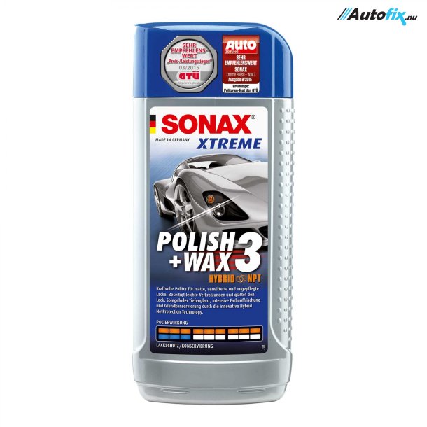 Voks &amp; Rens - Sonax Polish &amp; Wax 3 NanoPro - 250 ml