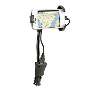 Mobilholder Med Opladningsfunktion 12V - Pulse Pro-series Universal - Roterbar 360