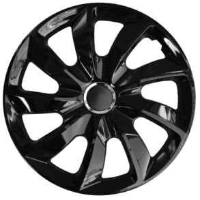 Hjulkapsler 4 stk. - STIG Sort blank - Str. 17