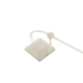 Sokkel / Anker Til Strips - Skrue / Selvklbende - Hvid 1 stk