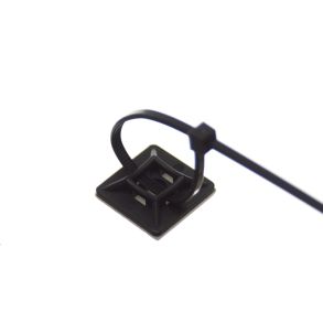 Sokkel / Anker Til Strips - Skrue / Selvklbende - Sort 1 stk