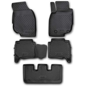 Gummimtte st med kant - TOYOTA Fortuner 01/2013-> venstre styret 5 stk.