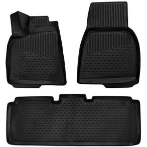 Rubber mat set with edge - Tesla Model S 2012-2016