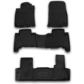 Gummimtte st med kant - TOYOTA Land Cruiser Prado 150 2013-> 7-sdet 5 stk.