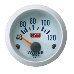 Temperaturmler - Auto Gauge - Hvid 52 mm.
