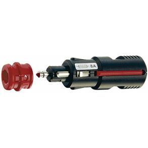 Hanstik 12/24V - M/ 8 Amp Sikring