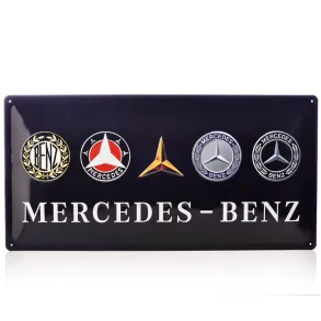 Retro metalskilt original - Mercedes Vintage Evolution - 50x25 cm