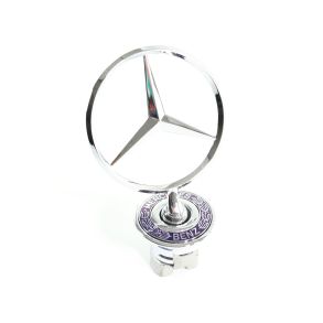 Stjerne til Mercedes motorhjelm - Original Mercedes - Slv & Bl