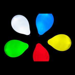 LED Balloner Farvemix - Antal 5 stk