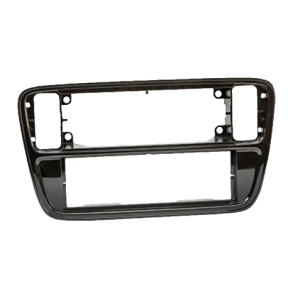 Radioramme 1DIN Piano Blank Sort - VW UP / Seat Mii / Skoda Citigo rg. 2011->2017