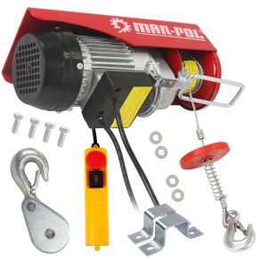 Wiretalje elektrisk 125/250 kg. - 500W / 230V - Wirel�ngde 12 meter