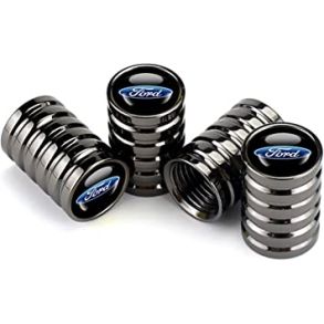 Ventilhtter Ford Sort - Sort Logo - 4 stk