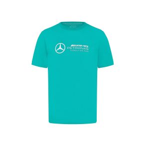 Mercedes T-shirt Original - Mercedes AMG Petronas F1 - Tyrkis farve Str. S-XXL