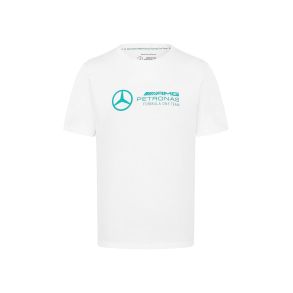 Mercedes T-shirt Original - Mercedes AMG Petronas F1 - Hvid Str. S-XXL
